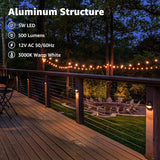 SUNVIE 12 Pack Low Voltage Deck Lights 5W LED Landscape Step Stair Lights Outdoor with Fastlock2 Wire Connector | Lumora