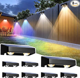 SOLPEX Solar Fence Lights Outdoor, 9 Fixed Colors ＆ Color Changing Fence Solar Lights Outdoor Waterproof IP65, LED | Lumora