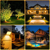 Solar Spot Lights Outdoor, [6 pack/118 LED] 4 Modes Auto On/Off Solar Landscape Spotlights, Ip67 Waterproof Solor | Lumora