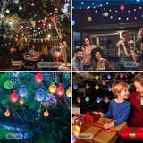 Solar String Lights Outdoor Waterproof IP65 9.3 Feet 20 LED 8 Modes Crystal Globe Fairy Light for Garden Parterre | Lumora