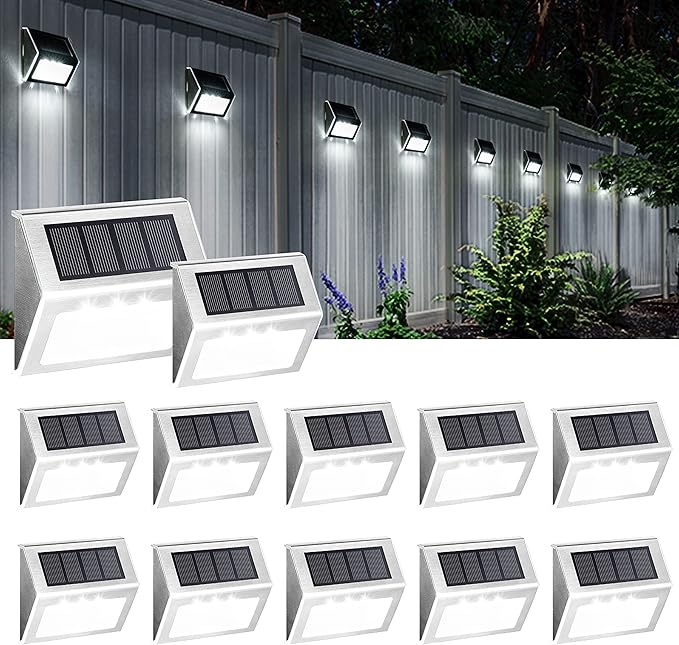SOLPEX 24 Pack Solar Outdoor Lights,12 Pack Step Light,12 Pack Ground Light,Waterproof Solar Lights for | Lumora