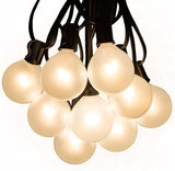 Hometown Evolution, Inc. White Pearl Outdoor Patio Globe String Lights (25 Foot, G50 White Pearl 2" Bulbs +1 Free | Lumora