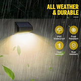 Solar Lights Outdoor, RGB 8 Colors, Dusk to Dawn Deck Light, Solar Deck Lights for Outside IP65 Waterproof | Lumora
