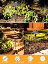 ZUCKEO Low Voltage Landscape Lighting LED Pathway Lights, 5W Landscape Path Lights 3000K Warm White 12-24V, Outdoor | Lumora