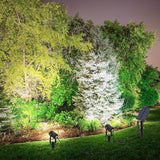 Solar Spot Lights Outdoor, 2-in-1 Solar Landscape Spotlights IP65 Waterproof 9.8ft Cable,Auto On/Off Outdoor Wall | Lumora