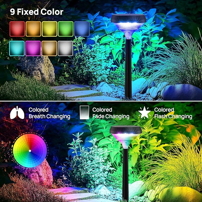 Linkind Smart Solar Spot Lights Outdoor SL5C+Solar Pathway Lights 16 Pack