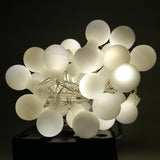 Hometown Evolution, Inc. Solar Powered LED Lights (30 LED, Solar White Ball - 8 Foot - Warm - Outdoor String Light | Lumora