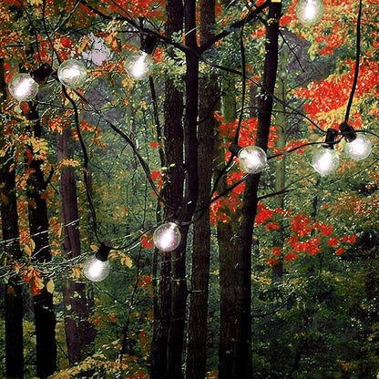 LumaBase Electric LED Globe String Lights with 25 Clear Bulbs