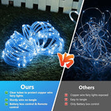 Jnaurb Battery Operated Rope Lights for Outside, 33FT 100LED 8 Modes Battery Operated String Lights, Waterproof | Lumora