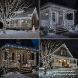 100 LED String Lights 33ft Cool White, Plug in Fairy Lights with 8 Modes, Indoor Outdoor Christmas Lights for | Lumora