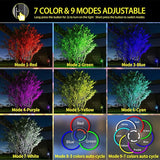 ROSHWEY Solar Spot Lights Outdoor, Colored Solar Outdoor Lights Waterproof Christmas Solar Powered Spotlight | Lumora