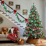 JMEXSUSS 200 LED Red White and Green Christmas Lights Outdoor, 66ft String Lights Indoor Clear Wire, Christmas Tree | Lumora