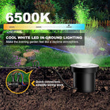 8Pack Low Voltage Landscape Lights with Connectors 3W LED 12-24V In-Ground Lighting IP67 Waterproof Garden Light | Lumora