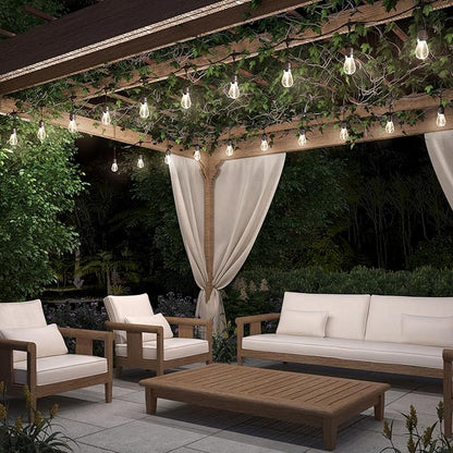 artika Blaze 20 LED Bulbs 42 ft Outdoor Solar String Lights - Dusk to Dawn - Matte Black
