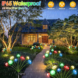 4PK 32LED Solar Garden Lights Outdoor, Mushroom Solar Lights Outdoor, IP65 Waterproof Firefly Light Outside Decor | Lumora