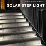 LED Solar Step Lights Waterproof Outdoor Stair Lights, Solar Deck Light Outdoor Decor IP67 Solar Decoration Light | Lumora