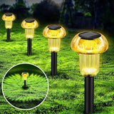 Easter Solar Pathway Lights Outdoor Decorative 4 Pack, Yellow LED Mushroom Solar Lights Outdoor Waterproof Solar | Lumora