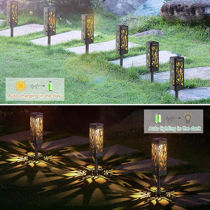 TomCare Solar Lights Upgraded Solar Pathway Lights