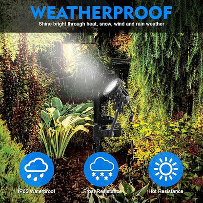 Taysing LED Spot Lights Plug in Outdoor Indoor Light 7W 6000K 9.8ft Power Cord Waterproof Landscape Lights Spotlight with Clip and Metal Hose for Plants Yard Garden Accent Lighting Ambient Light