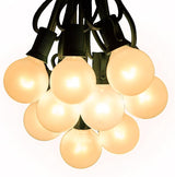Hometown Evolution, Inc. White Pearl Outdoor Patio Globe String Lights (50 Foot 50 Socket, G40 White Pearl 1.6 Inch | Lumora