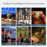 Brightech Ambience Pro 27 Ft Solar Powered Outdoor String Lights - Commercial Grade Waterproof Patio Lights with | Lumora