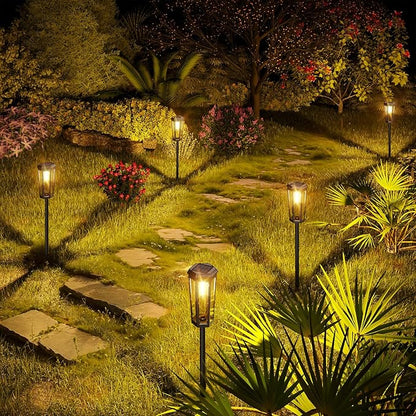 KINKAI Solar Pathway Lights Outdoor - 6 Pack Solar Garden Lights Driveway Light Landscape Lighting for Outside Walkway Patio Sidewalk Yard (Warm Light)