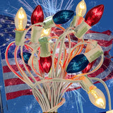 EST. LEE DISPLAY L D 1902 C7 4th of July Light Bulbs, Transparent Multi-Colored - Outdoor Lighting Accessory | Lumora