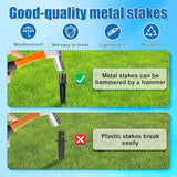 12pcs Solar Light Replacement Stakes, 5.31x0.78in Metal Replacement Stakes Solar Lights Spikes Outdoor Lighting | Lumora
