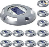 SIEDiNLAR Solar Deck Lights Driveway Dock LED Light Solar Powered Outdoor Waterproof Road Markers for Step Sidewalk | Lumora