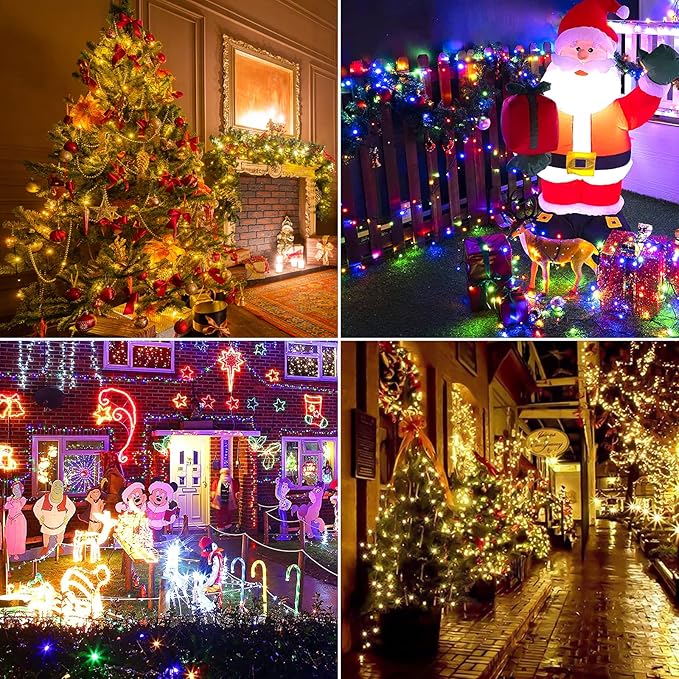 170FT 500 LED Christmas Lights Outdoor Indoor, Waterproof Color Changing Christmas Tree Lights with Timer, Memory | Lumora