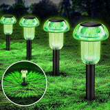 St Patricks Day Solar Pathway Lights Outdoor Decorative 4 Pack, Green LED Mushroom Solar Lights Outdoor Waterproof | Lumora