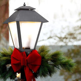 Generation Lighting 82065-12 Polycarbonate One-Light Outdoor Post Lantern Outside Lighting, Black Finish | Lumora