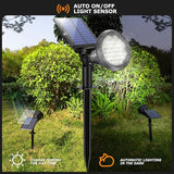 Solar Spot Lights Outdoor, 21 LEDs Brightness Solar Outdoor Lights IP67 Waterproof, 2-in-1 Adjustable Outdoor | Lumora