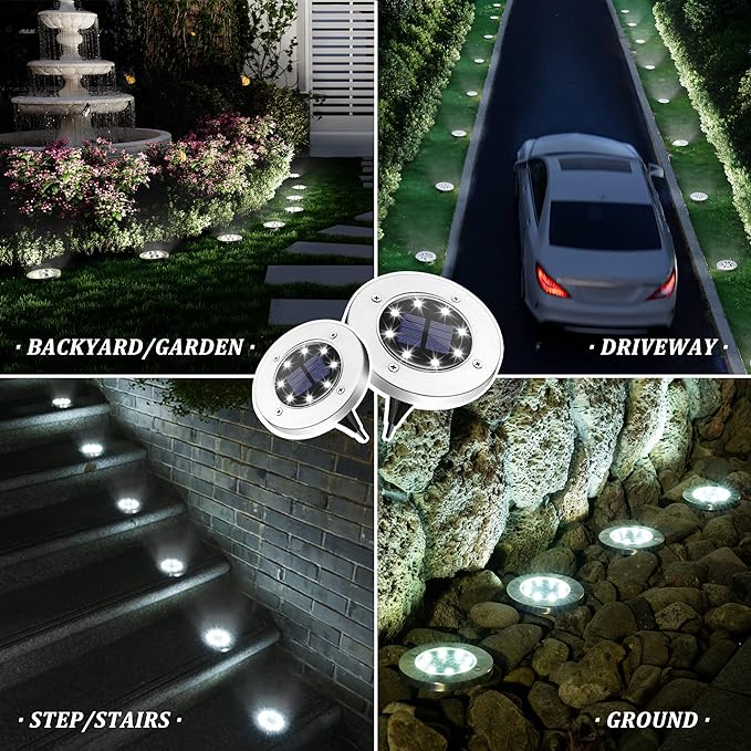 SOLPEX Solar Lights Outdoor Waterproof, 20 Pack Solar Ground Lights, Solar Garden Lights Landscape Lighting for | Lumora