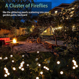 Solar Garden Lights - Pack of 4 Solar Firefly Lights Sway by Wind, Waterproof 40 LEDs Outdoor Lights, Pathway | Lumora