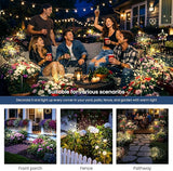 Solar Lights Outdoor, 120LED 8 Pack Fairy Garden Lights Decor for Outside Fireworks Lights Solar Powered for Yard | Lumora