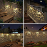Solar Fence Lights Wall lihgts Outdoor Decorations 6 Pack Solar Step Lights Outdoor Waterproof LED Solar Powered | Lumora