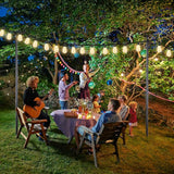 Lightdot Outdoor String Light Poles, 9FT Metal Patio Light Poles Post for Outside with Fork for Outside Hanging | Lumora