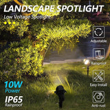 Landscape Lights Outdoor 12v: 10W MR16 Low Voltage LED Landscape Lights 12-24V 3000K Warm White - Front Door | Lumora
