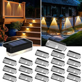 Solar Deck Lights Outdoor 20 Packs, Solar Powered LED Step Lights Waterproof Outdoor for Deck, Stairs, Step, Fence | Lumora