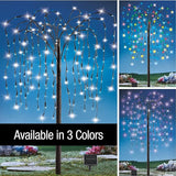 Collections Etc. LED Solar Willow Tree, Outdoor Solar Tree with Colorful Solar-Powered Lights with Adjustable | Lumora