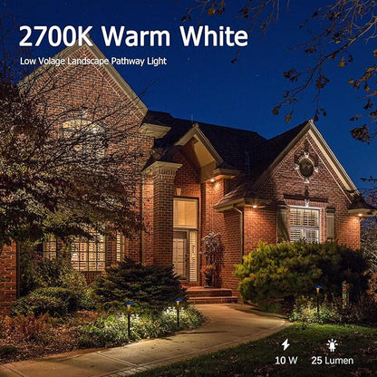 Malibu C Landscape Lighting Kit with 150W Low Voltage Outdoor Transformer & 12V Halogen 6PK 10W Bronze Pathway Lights & 4PK Metal 20W Flooding Lights/Spotlights Warm White & 75Feet #16 Wire for Patio