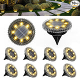 10 Pack Small Solar Ground Lights, Pathway Lights Waterproof, Outdoor Solar Light for Garden, Driveway, Walkway | Lumora