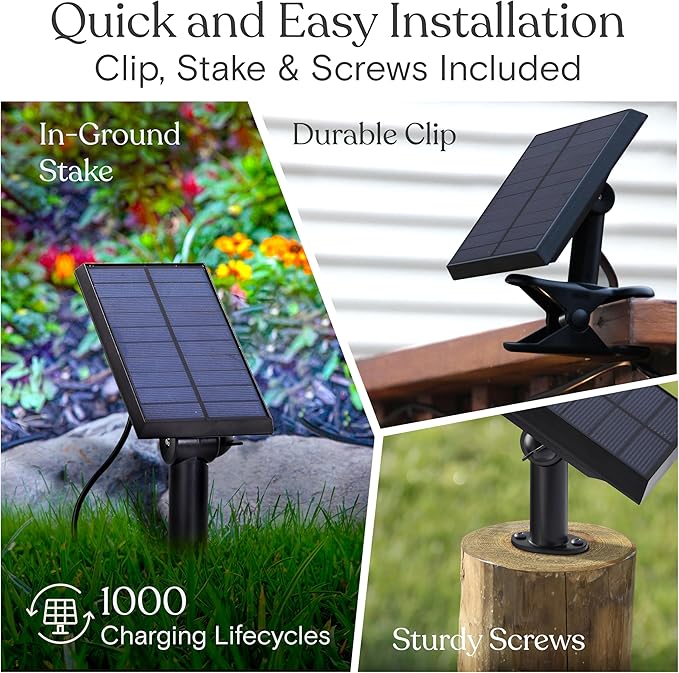 Brightech Ambience Pro 27 Ft Solar Powered Outdoor String Lights - Commercial Grade Waterproof Patio Lights with | Lumora