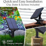 Brightech Ambience Pro 27 Ft Solar Powered Outdoor String Lights - Commercial Grade Waterproof Patio Lights with | Lumora