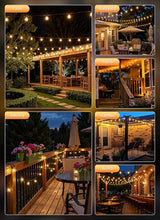 Brightown Outdoor String Lights, 37FT Shatterproof LED Patio Lights with 11 Dimmable Plastic G40 Bulbs, 2700K | Lumora