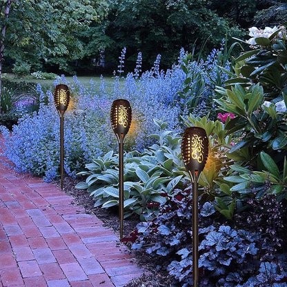 Alpine Corporation Solar Torch Flame Pathway Light