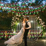 66ft Icicle Lights for Outside, Red White and Green Christmas Lights Outdoor Indoor, 640 LED Twinkle String Light | Lumora