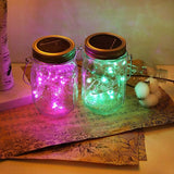 Decorman Solar Mason Jar Lid Lights, 6 Pack 20 LED Waterproof String Fairy Star Firefly Jar Lids Lights for Patio | Lumora