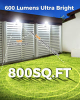 Clip On Solar Lights Outdoor, Motion Sensor Outdoor Lights, 92 LEDs 600LM Solar Fence Lights Outdoor | Lumora